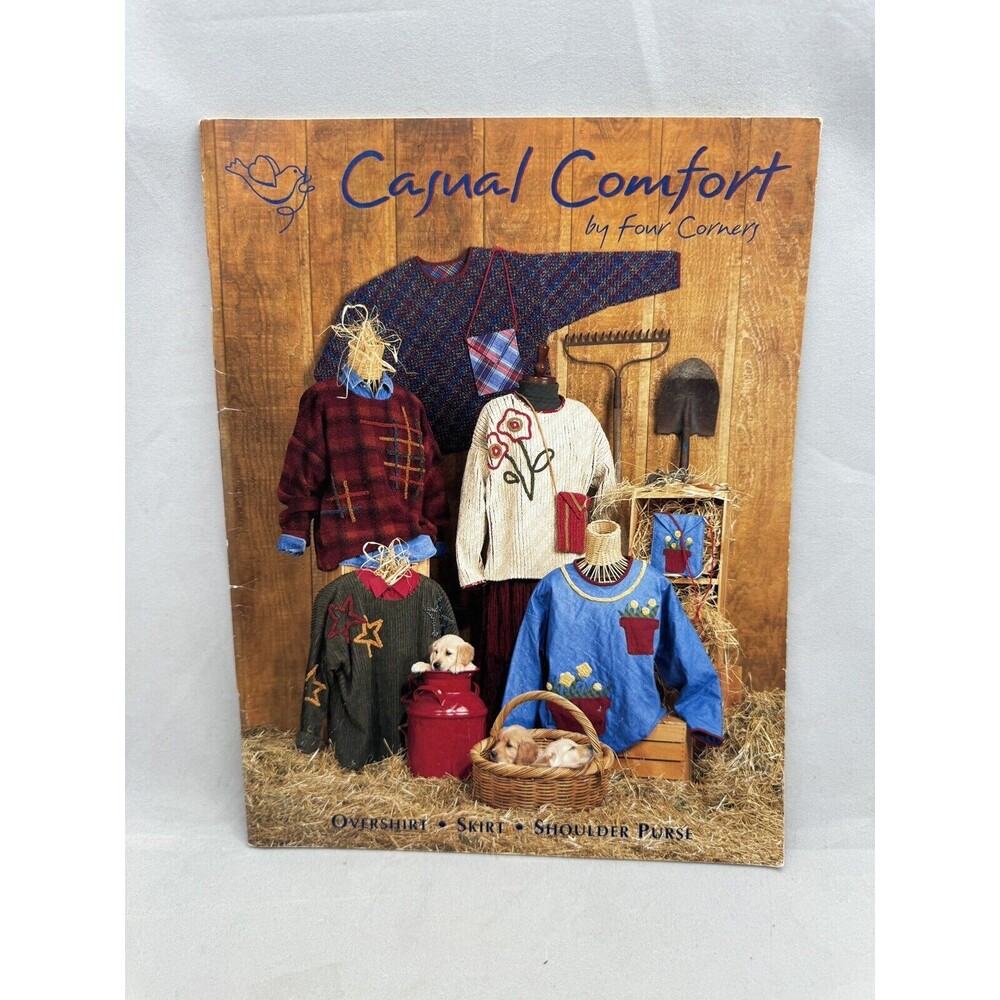 Casual Comfort Pattern Book Quilt Designs Four Corners 5979 Shirt Skirt Purse